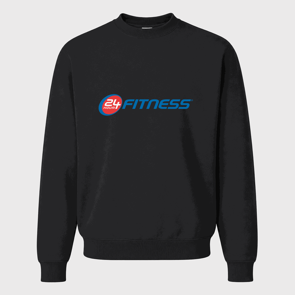 Men's 24 Hour Fitness Crewneck Sweatshirt - Black