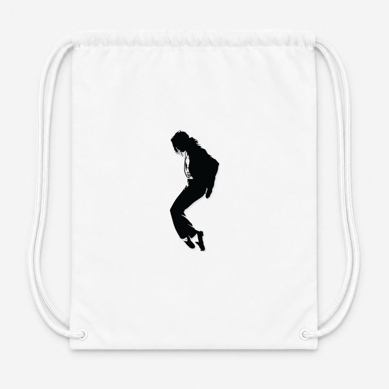 Michael Jackson Drawstring Bag - White
