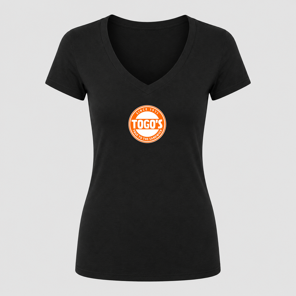 Women's Togo’s V Neck T-Shirt in black