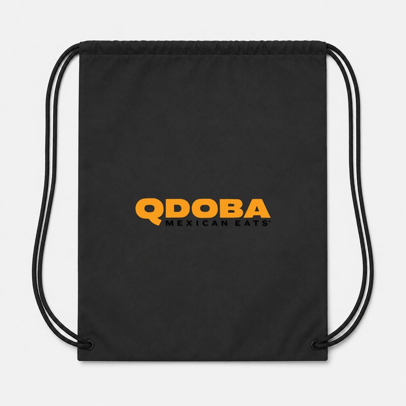 Qdoba Drawstring Bag - Black