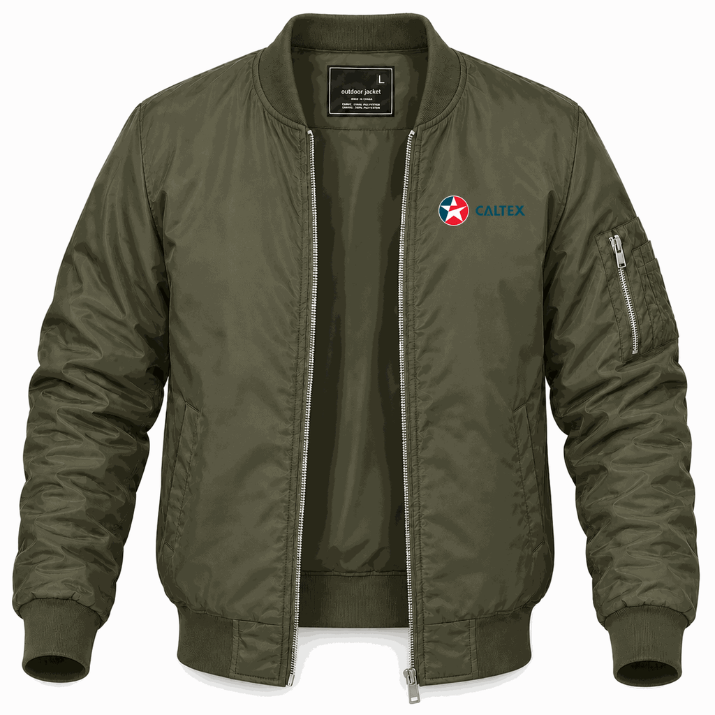 Men's Caltex Lightweight Bomber Jacket - Army Green