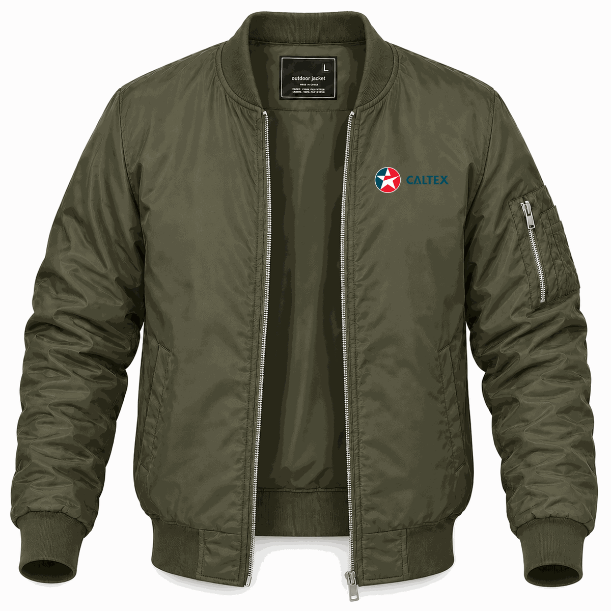 Men's Caltex Lightweight Bomber Jacket - Army Green