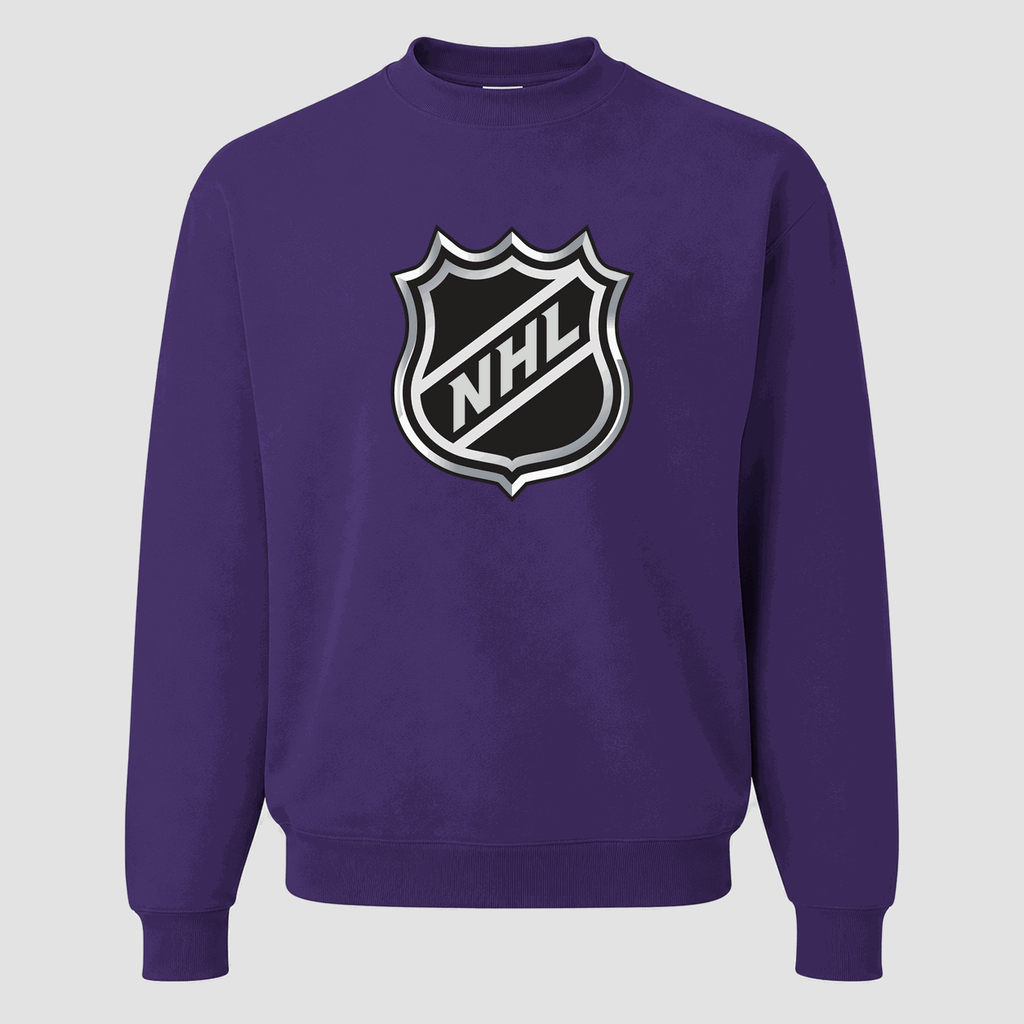Men's NHL Shield Crewneck Sweatshirt - Purple