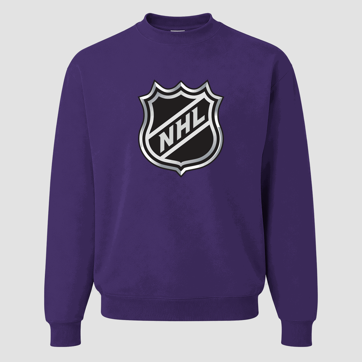Men's NHL Shield Crewneck Sweatshirt - Purple