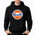 Men's Gulf Oil Pullover Hoodie - Black