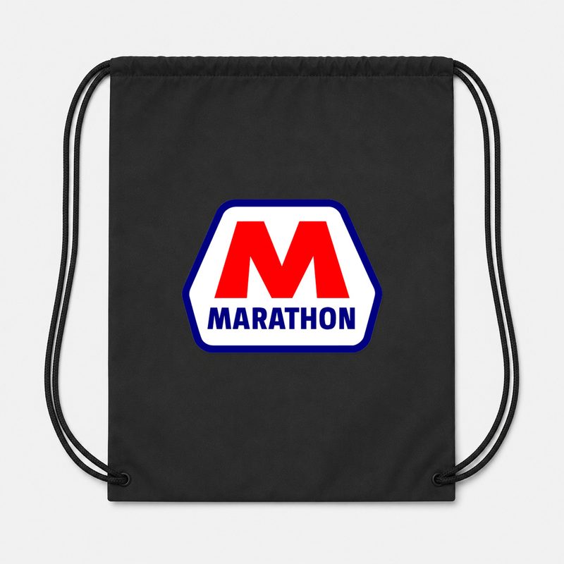 Marathon Drawstring Bag - Black