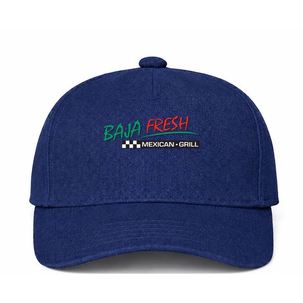 Baja Fresh Logo Navy Dad Baseball Cap Hat