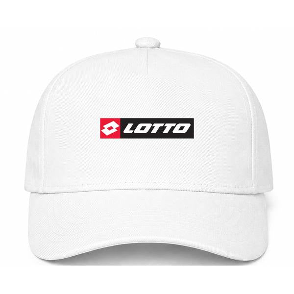 Lotto Logo White Dad Baseball Cap Hat