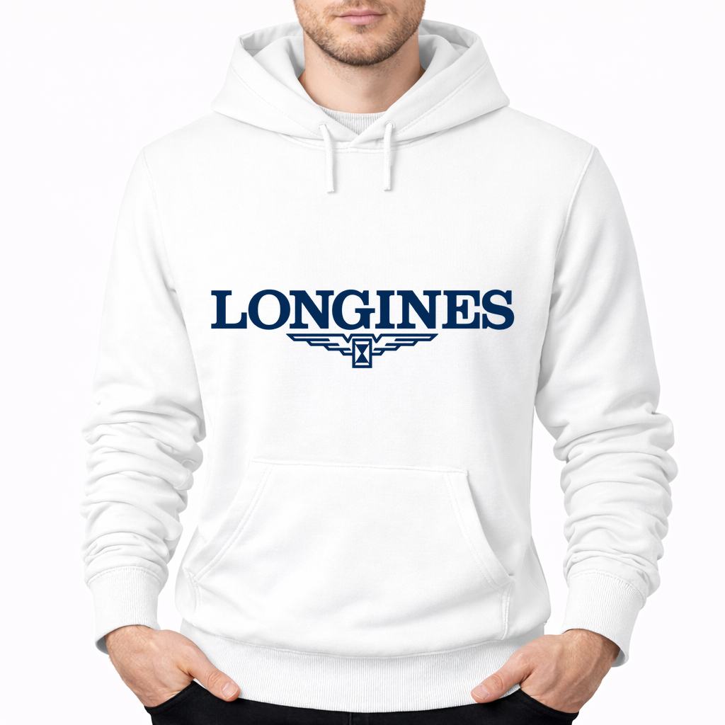 Men's Longines Pullover Hoodie - White