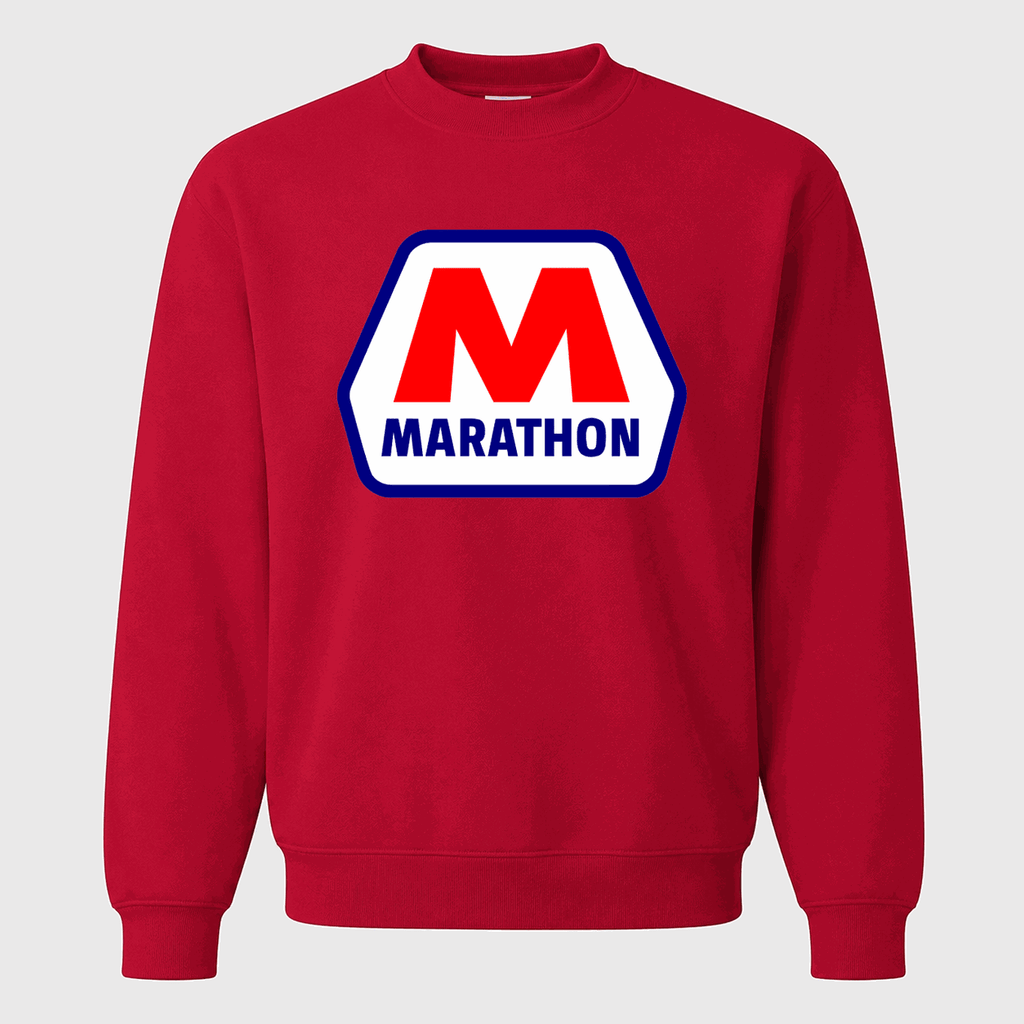 Men's Marathon Crewneck Sweatshirt - Red