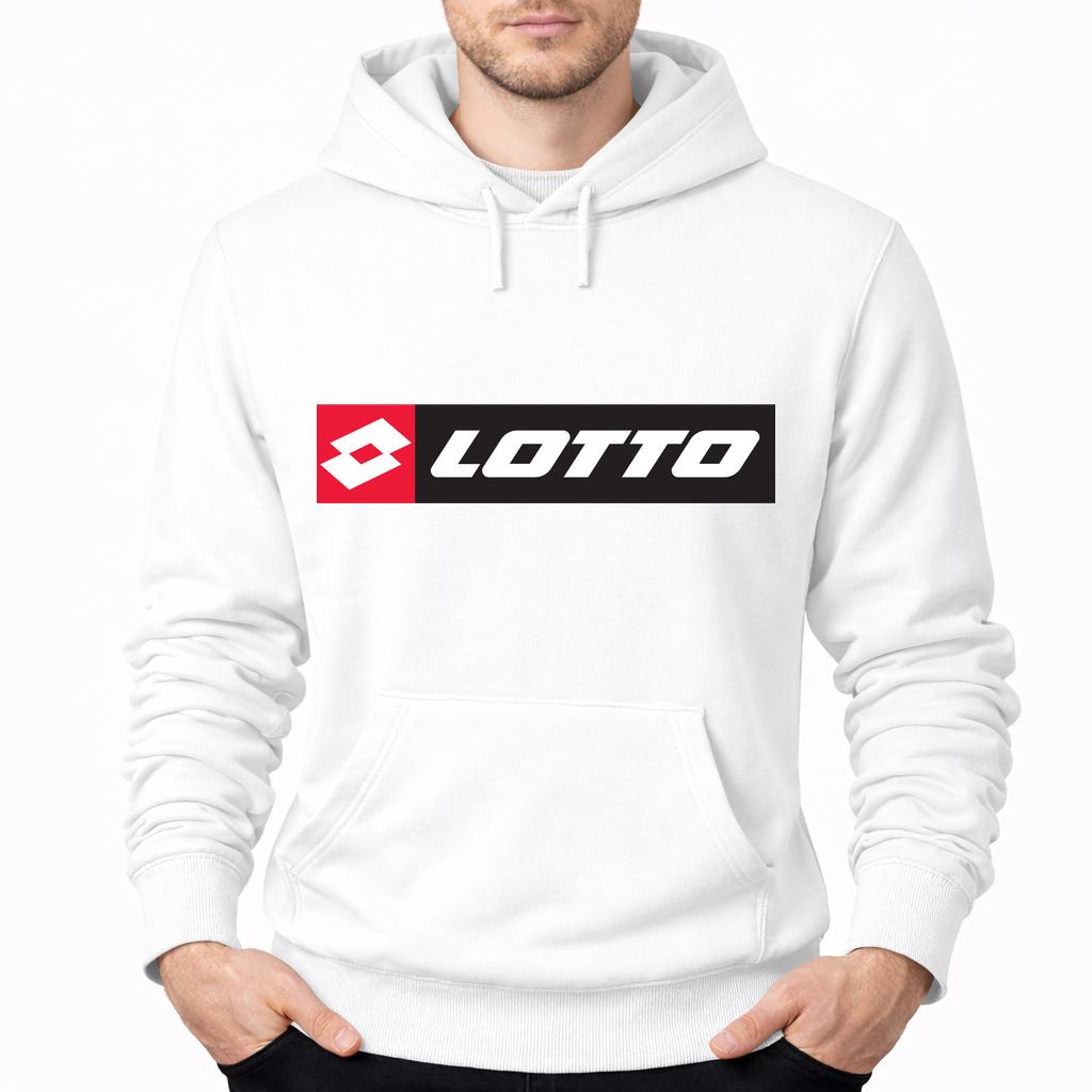 Men's Lotto Pullover Hoodie - White