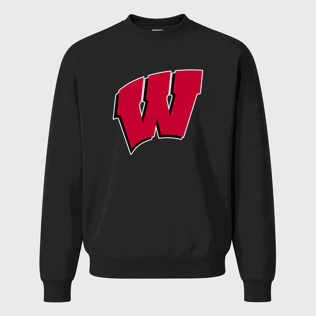 Men's Wisconsin Badgers Crewneck Sweatshirt - Black