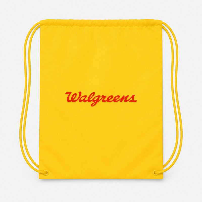 Walgreens Drawstring Bag - Yellow