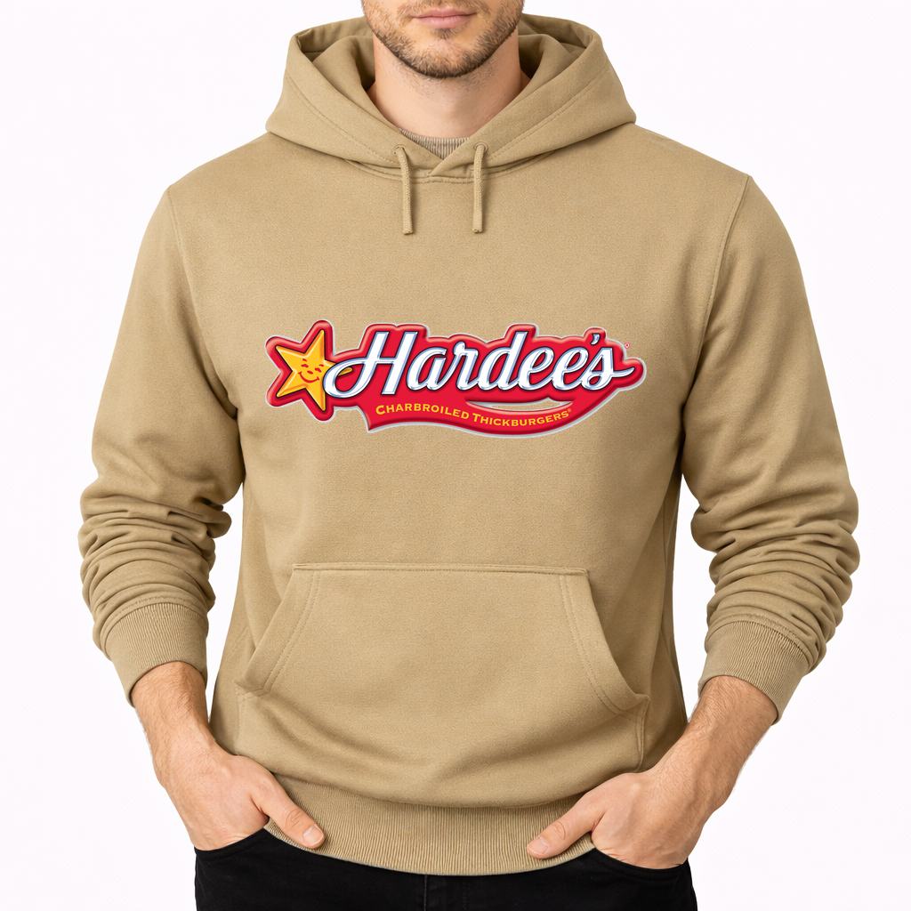Men's Hardee's Pullover Hoodie - Tan