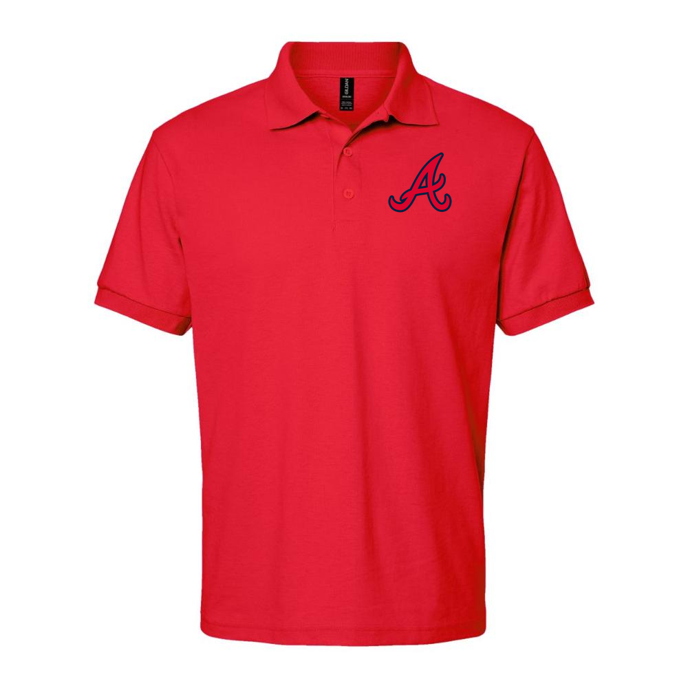 Men's Atlanta Braves Dry Blend Polo - Red