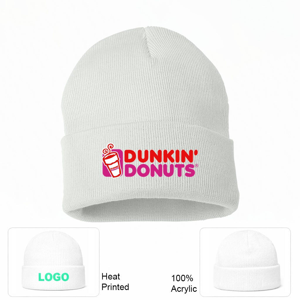 Dunkin' Donuts Beanie Hat - White