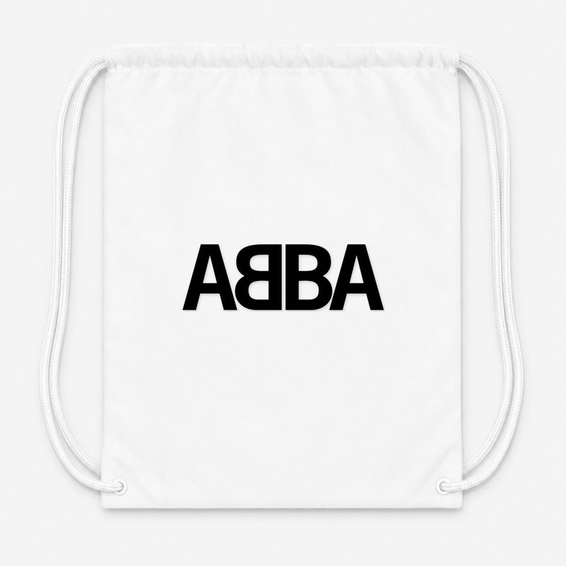 Abba Drawstring Bag - White