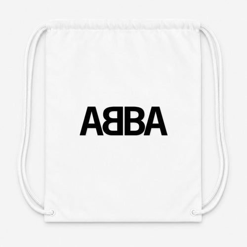 Abba Drawstring Bag - White