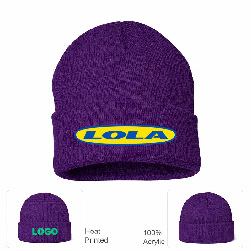 Lola Purple Beanie Hat