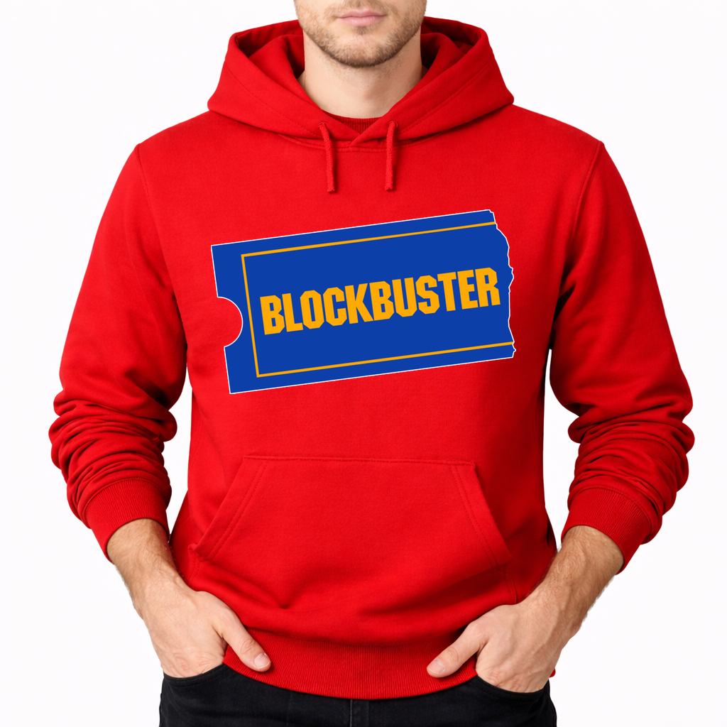 Men's Blockbuster Pullover Hoodie - Red