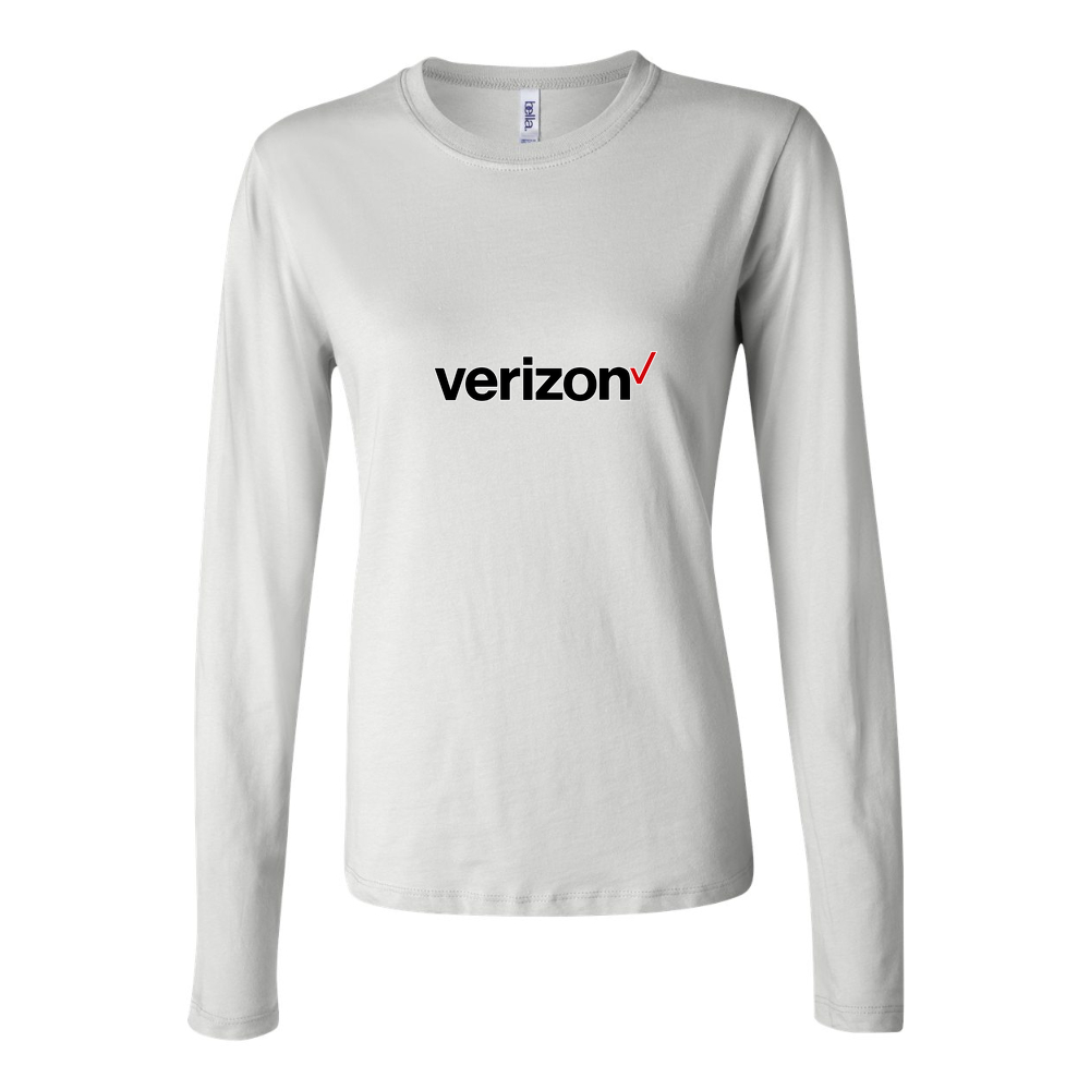 Women's verizon logo png Long Sleeve T-Shirt - White