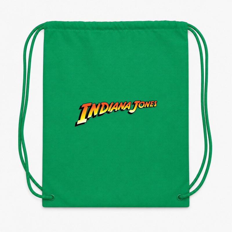 Indiana Jones PNG1 Drawstring Bag - Green