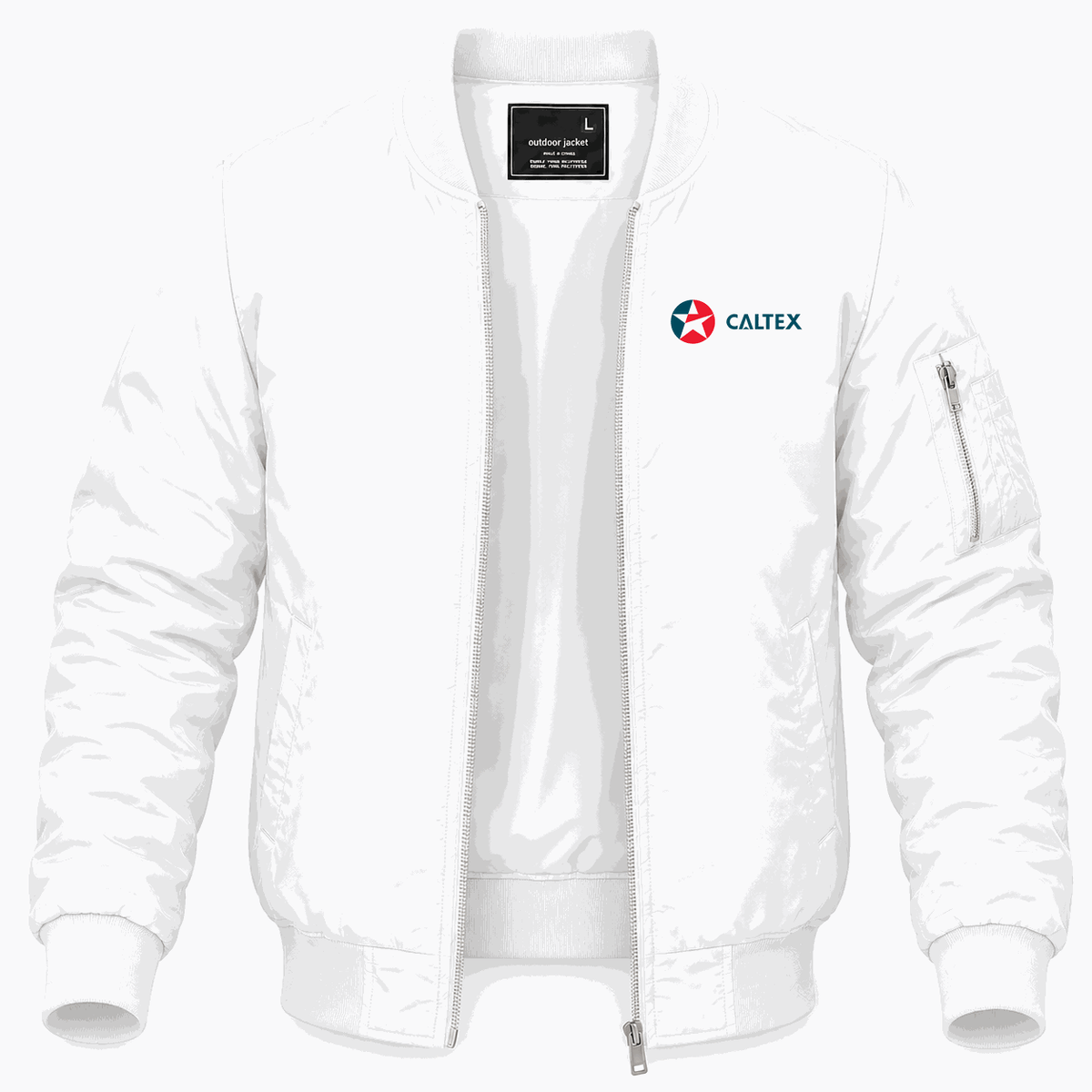 Men's Caltex Lightweight Bomber Jacket - White