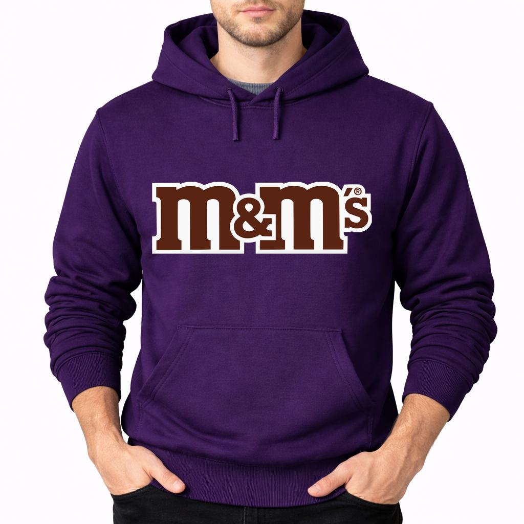 Men's M&M's Pullover Hoodie - Purple