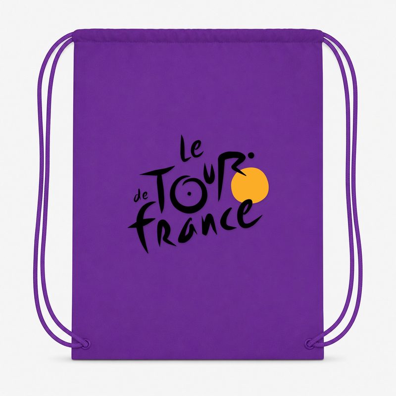 Tour De France Drawstring Bag - Purple