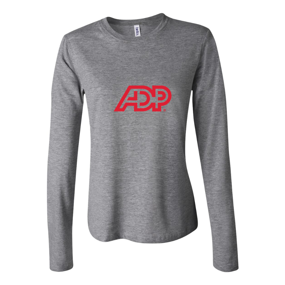 Women's ADP logo 1536x1045 Long Sleeve T-Shirt - Gray