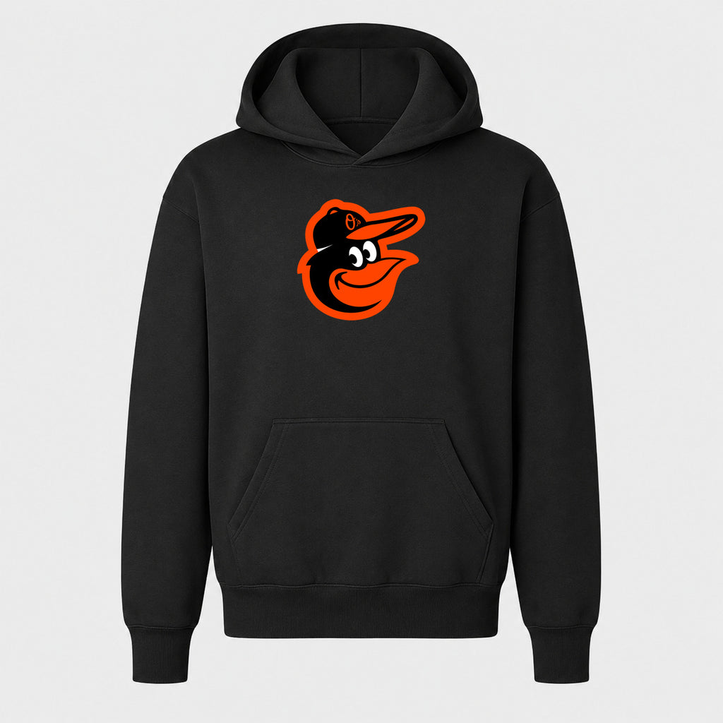Youth Baltimore Orioles Pullover Hoodie - Black