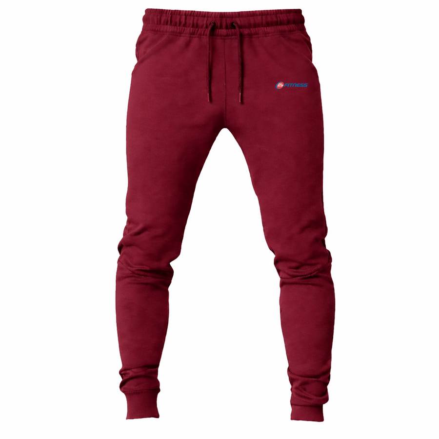 24 Hour Fitness joggers sweatpants - Maroon