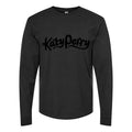 Men's Katy-Perry-Logo Long sleeves Cotton Blend T-Shirt - Black