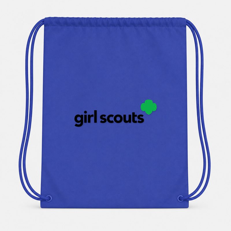 Girl Scout Drawstring Bag - Blue