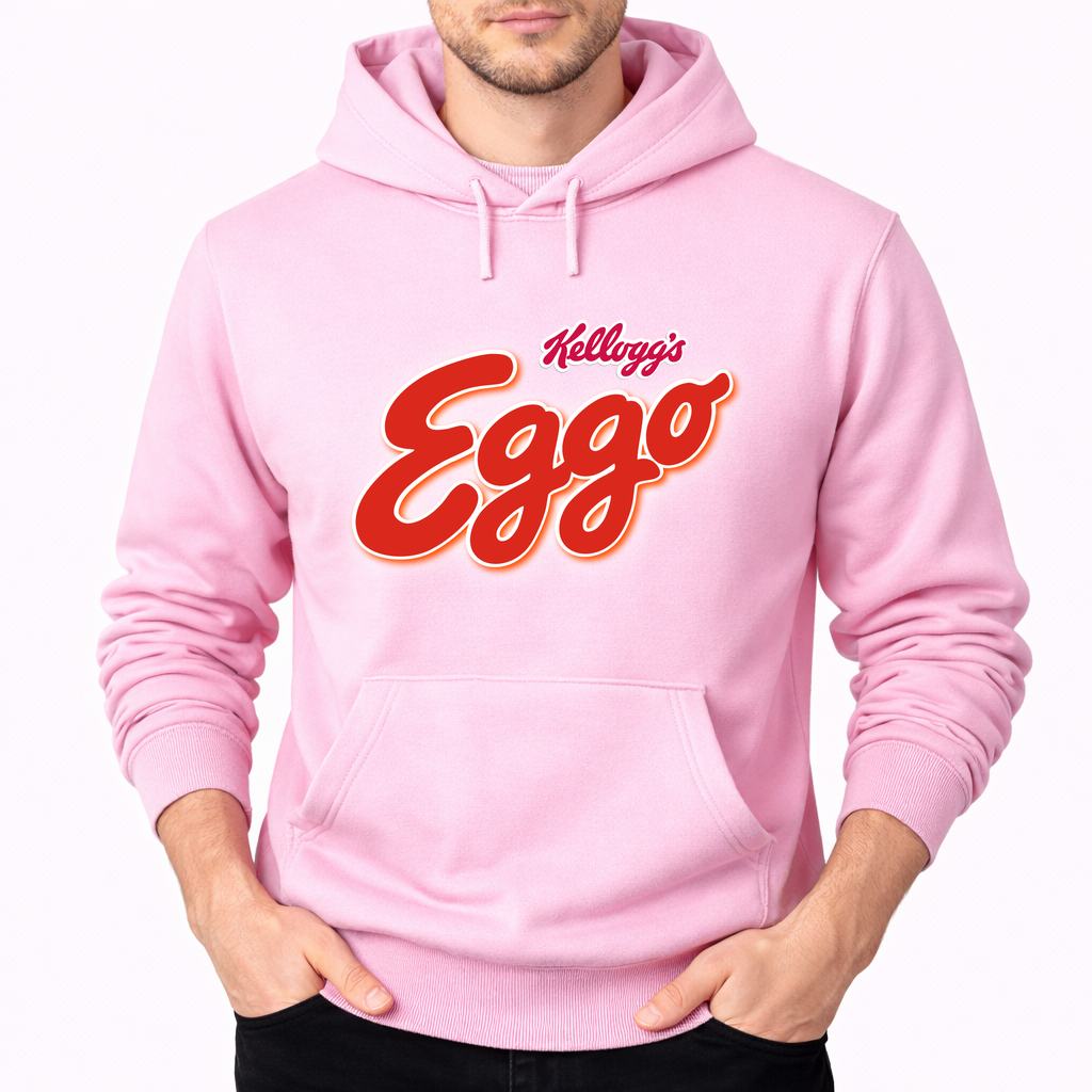 Men's Eggo Kelloggs Food Pullover Hoodie - Pink