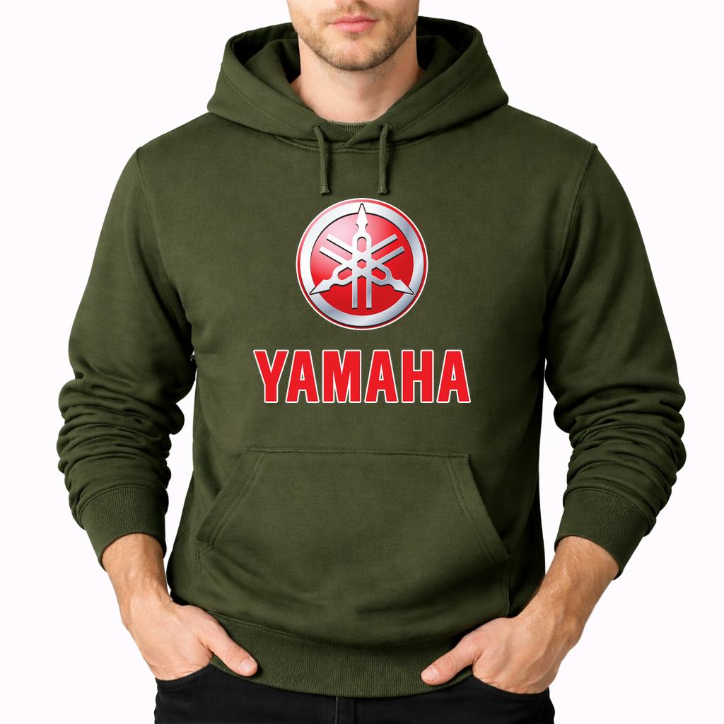 Men's Yamaha Pullover Hoodie - Army Green