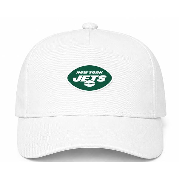 New York Jets NFL Logo White Dad Baseball Cap Hat