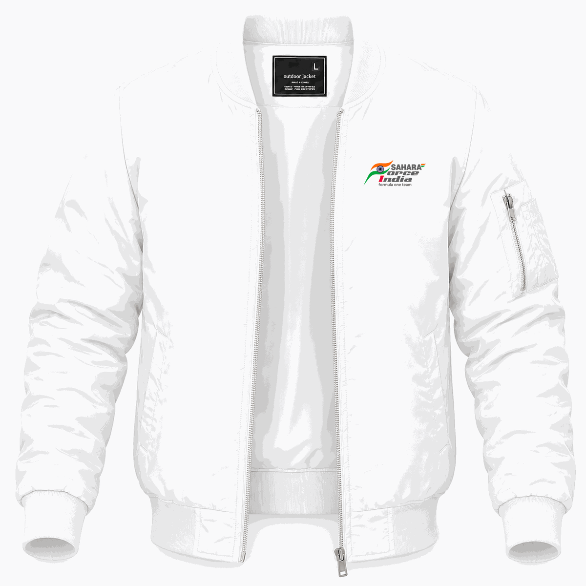 Men's Sahara Force India Formula One Team Lightweight Bomber Jacket - White