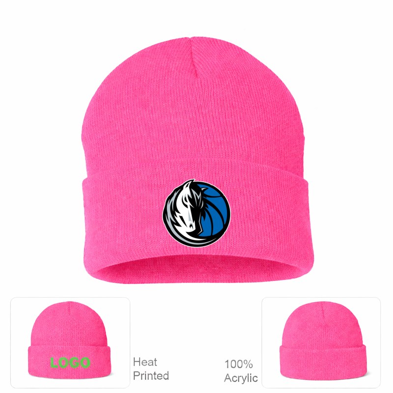 Dallas Mavericks Pink Beanie Hat