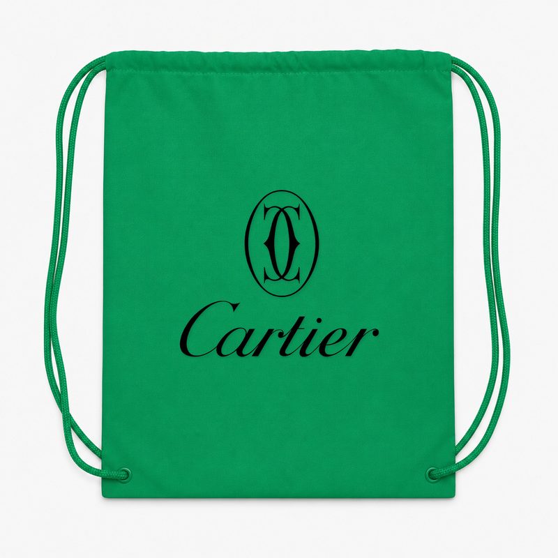 Cartier Black Drawstring Bag - Green