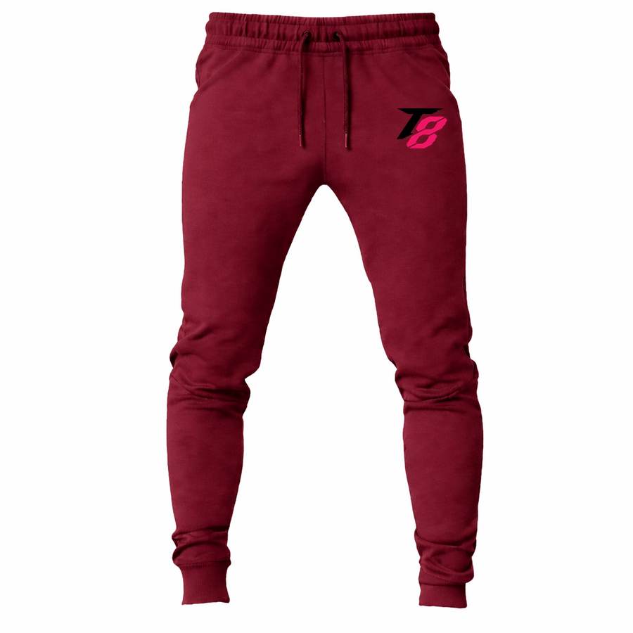 Tekken 8 Black joggers sweatpants - Maroon