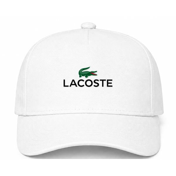Lacoste Logo White Dad Baseball Cap Hat
