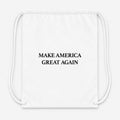 Make America Great Again Drawstring Bag - White