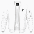 Men's San Antonio Spurs Lightweight Bomber Jacket - White
