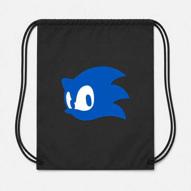 Sonic Drawstring Bag - Black