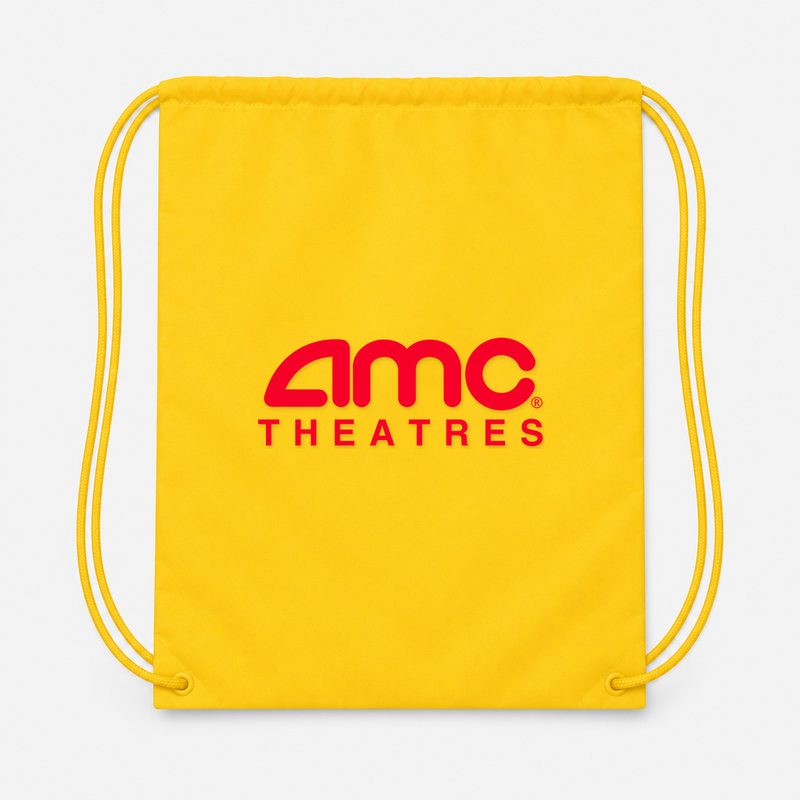 Amc Theatres PNG1 Drawstring Bag - Yellow