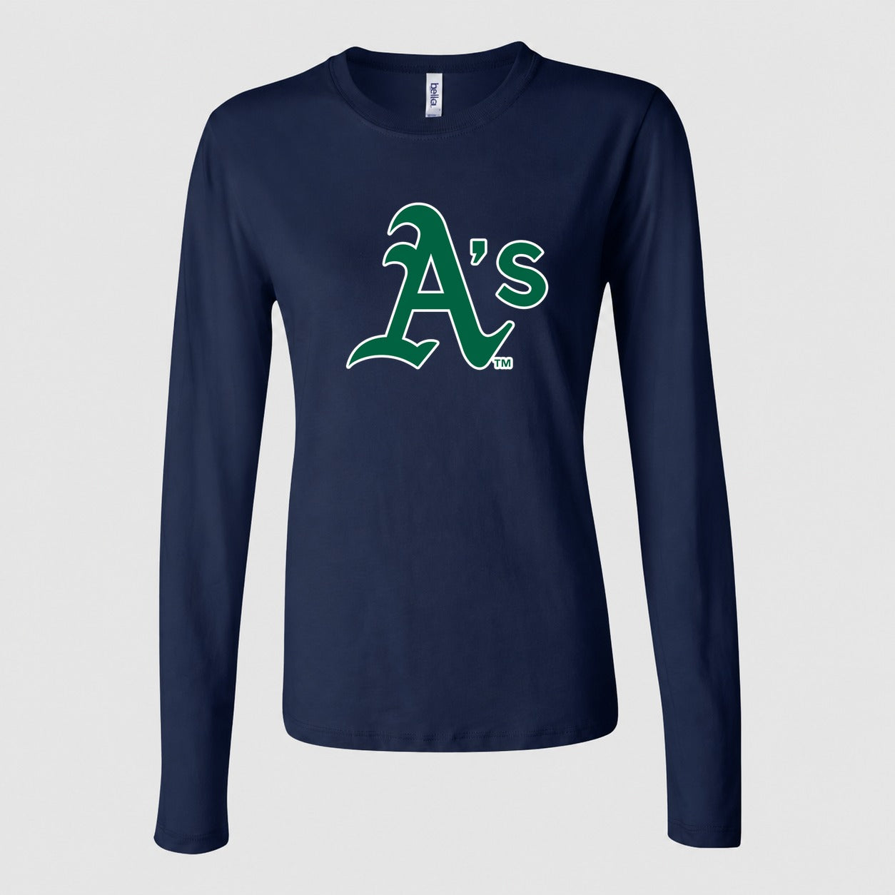 Women's Oakland Athletics Long Sleeve T-Shirt - Navy