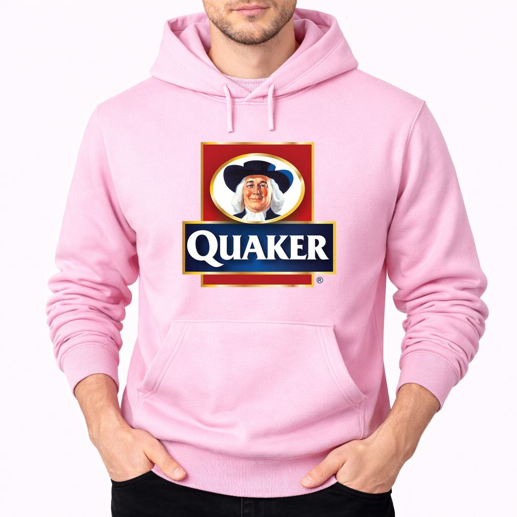 Men's Quaker Food Pullover Hoodie - Pink