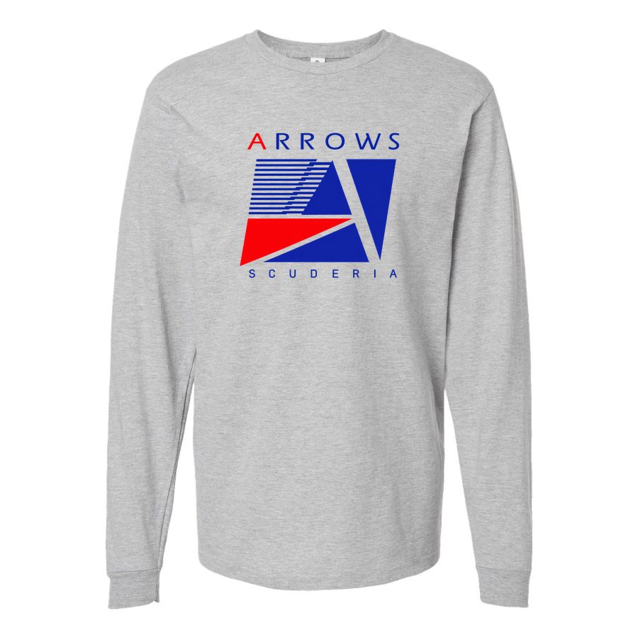 Men's Arrows F1 Team Long sleeves Cotton Blend T-Shirt - Gray