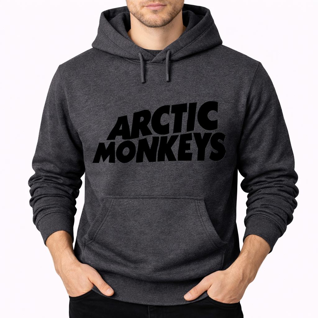 Men's Arctic Monkeys Pullover Hoodie - Charcoal